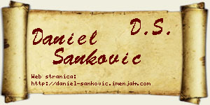 Daniel Sanković vizit kartica